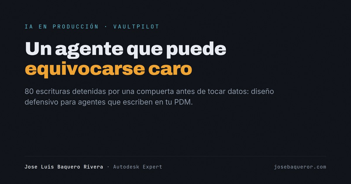 Un agente que puede equivocarse caro