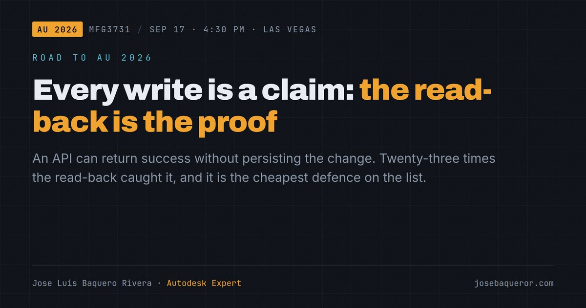 Every write is a claim: the read-back is the proof