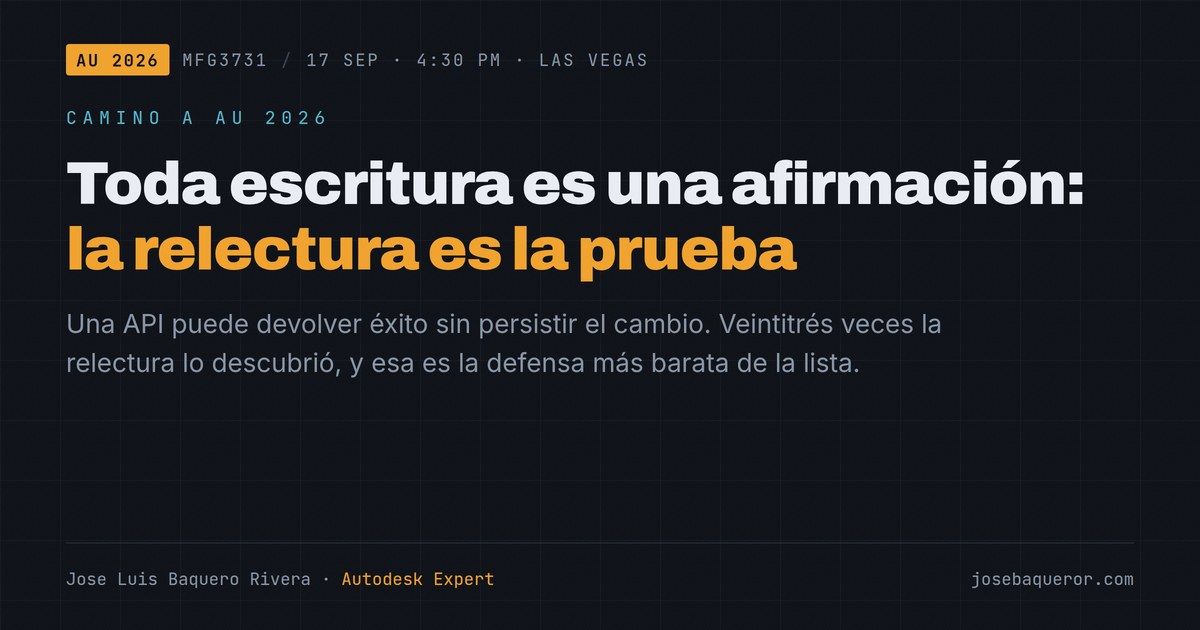 Toda escritura es una afirmación: la relectura es la prueba