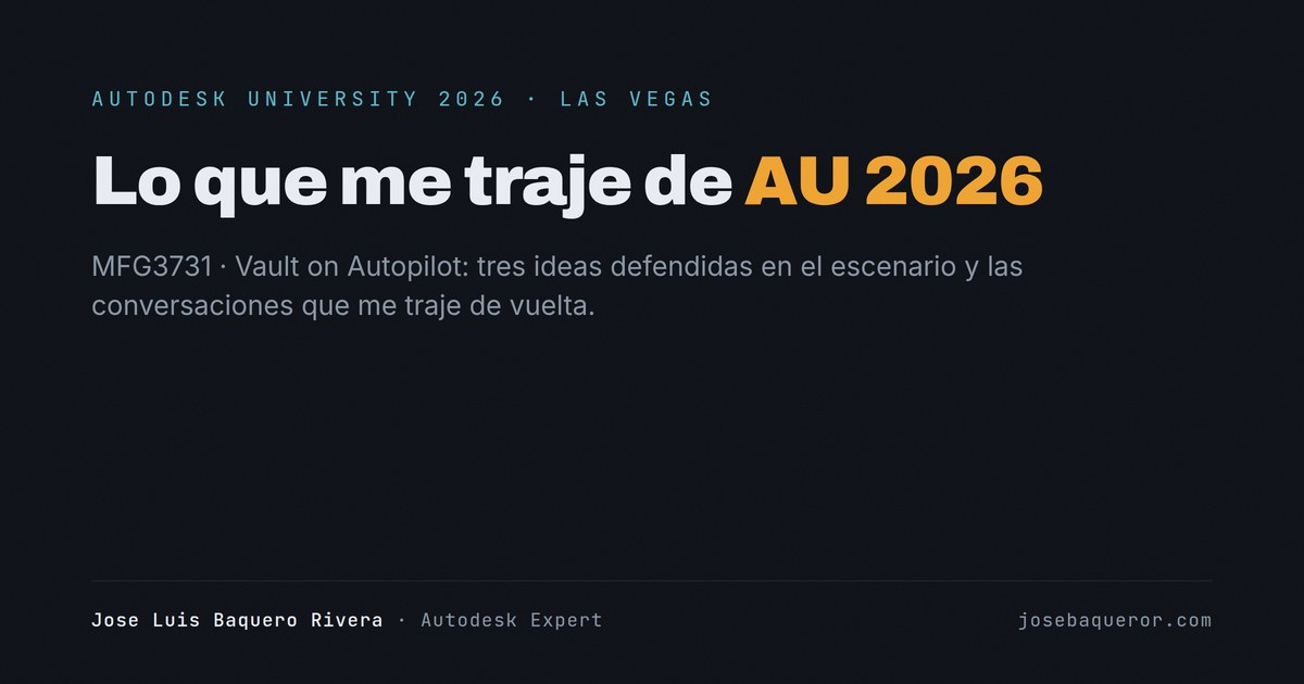 Lo que me traje de AU 2026