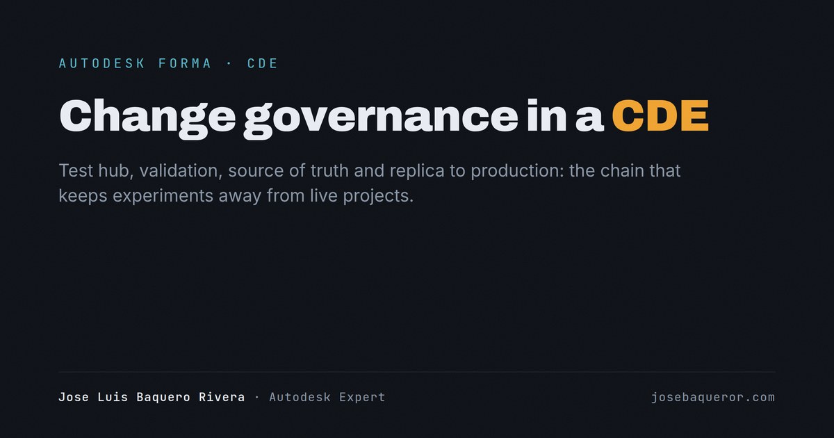 Change governance in a CDE