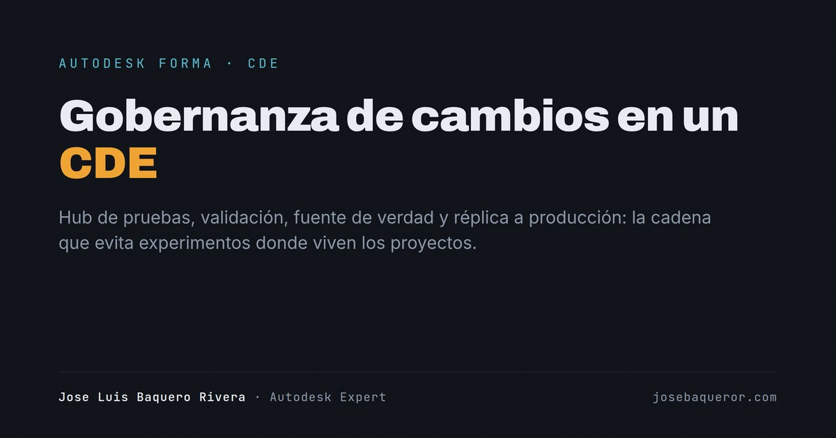 Gobernanza de cambios en un CDE