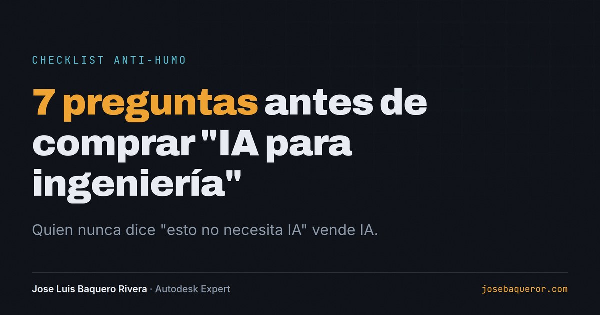 Checklist anti-humo: 7 preguntas antes de comprar 