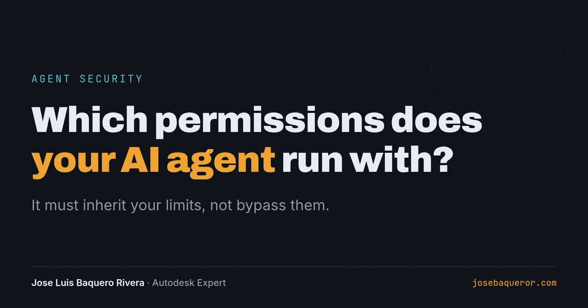 AI agents on your credentials, not on an admin account