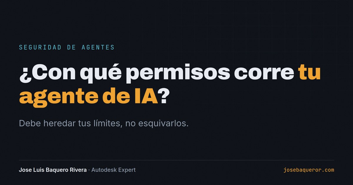 Agentes de IA con tus credenciales, no con cuenta de admin
