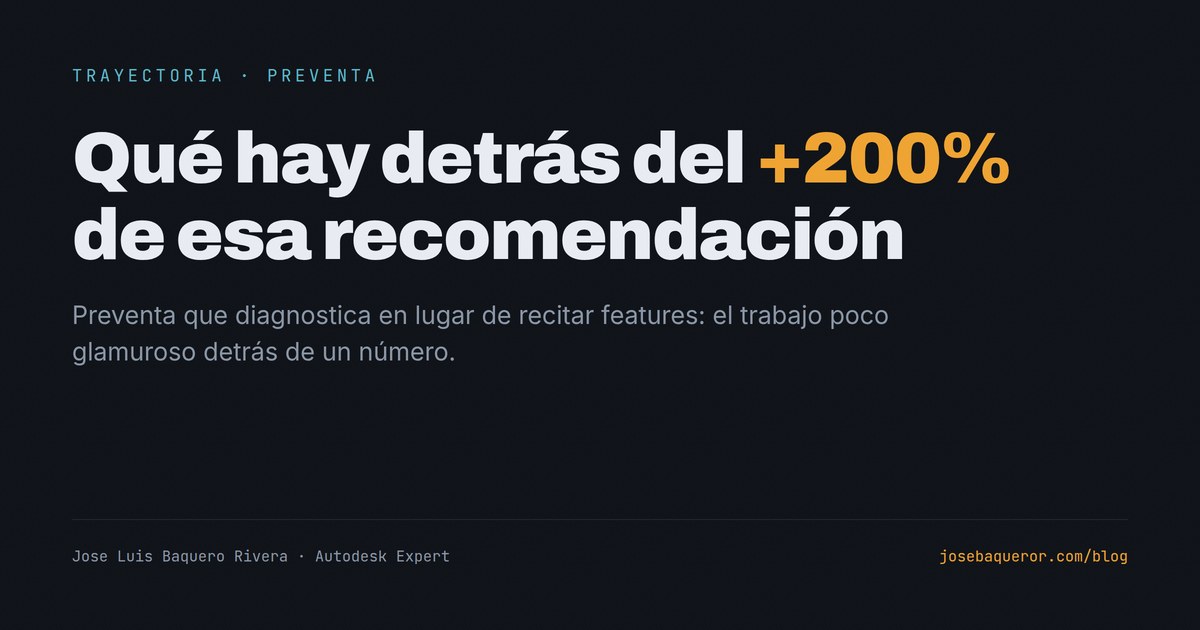 +200%: qué hay detrás de esa recomendación