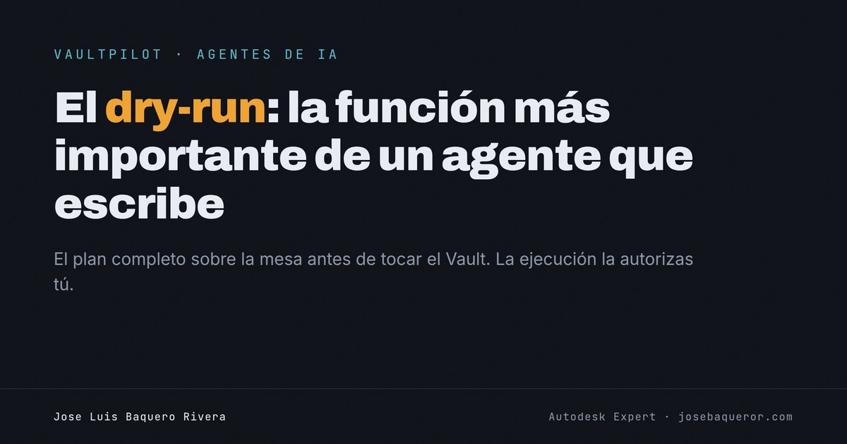 El dry-run: la función más importante de un agente que escribe