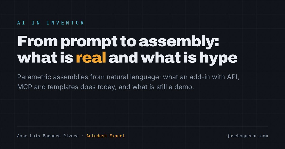 Parametric assemblies from natural language: what is real and what is hype