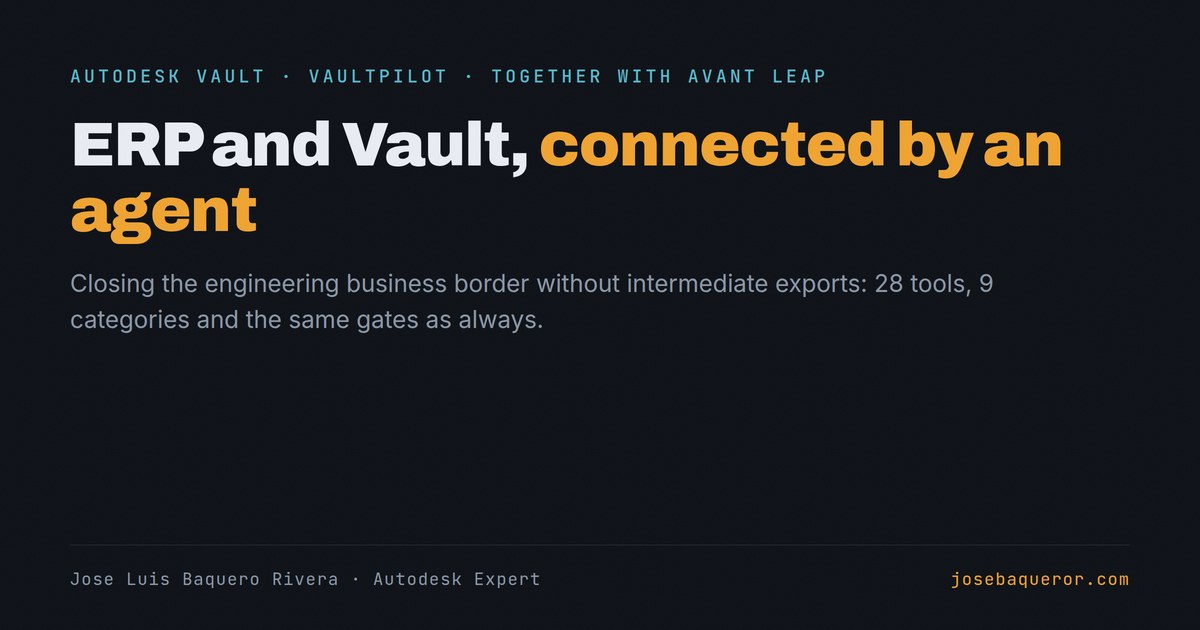 ERP and Vault, connected by an agent