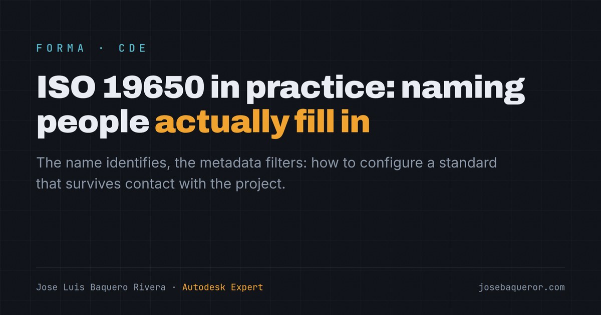 ISO 19650 in practice: naming and attributes people actually fill in