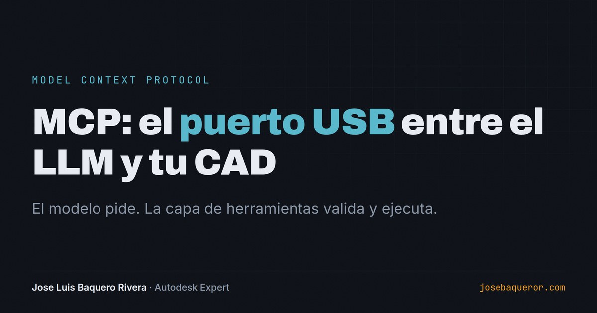 Qué es MCP y por qué cambia cómo hablamos con el software CAD