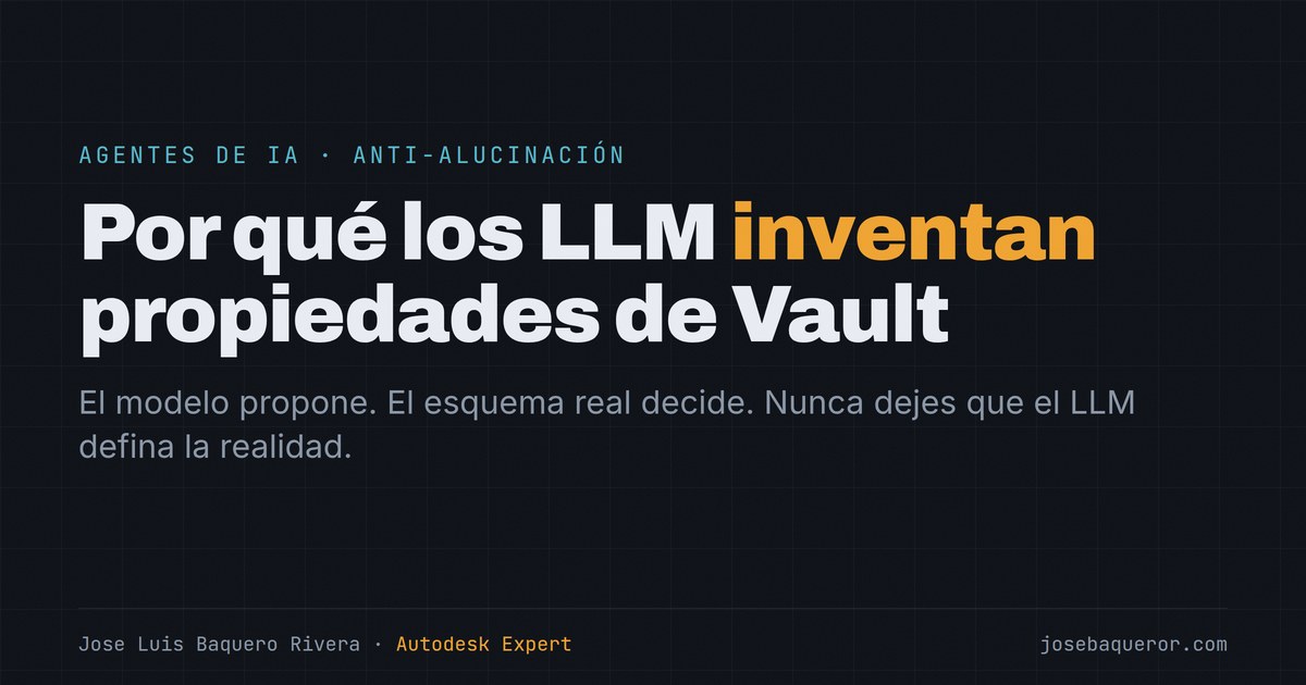 Por qué los LLM inventan propiedades de Vault (y cómo se corrige)