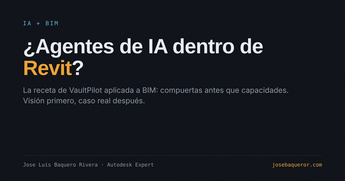 ¿Agentes de IA dentro de Revit?